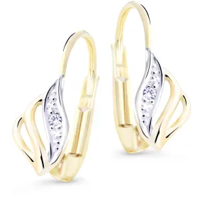 Cutie Jewellery Luxus arany fülbevaló csillogó cirkónium kövekkel Z8024-50-10-X-1