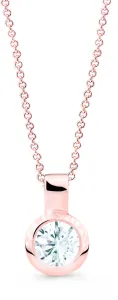 Cutie Jewellery Minimalista rózsaszín arany medál Z8005-40-10-X-4