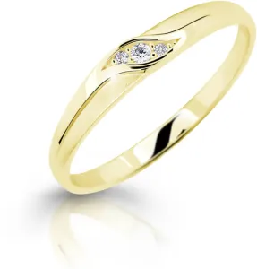 Cutie Jewellery Z6815–2844-10-X-1 bájos sárga arany eljegyzési gyűrű 54 mm