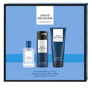 David Beckham Classic Blue - EDT 50 ml + tusfürdő 200 ml + dezodor spray 150 ml
