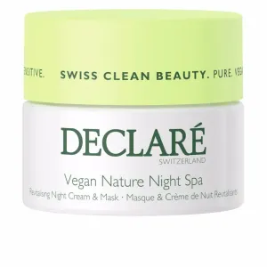 DECLARÉ Éjszakai revitalizáló krém és maszk érzékeny bőrre Vegan Nature Night Spa (Revitalising Cream & Mask) 50 ml