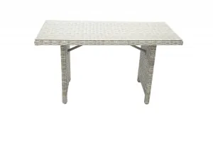 Rattan asztal 140 x 80 cm SEVILLE (szürke) #1349619