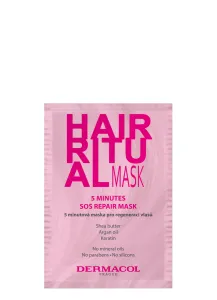 Dermacol Intenzív regeneráló maszk minden hajtípusra Hair Ritual (5 Minutes SOS Repair Mask) 15 ml