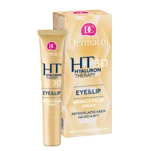 Dermacol Megújító krém szemre és ajakra (Hyaluron Therapy 3D Eye & Lip Wrinkle Filler Cream) 15 ml