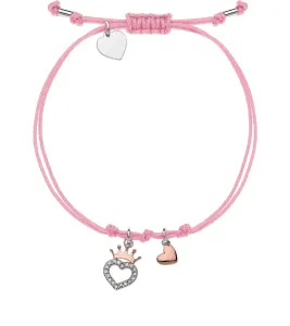Disney Rózsaszín textil karkötő Princess BS00013TL.CS
