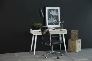 Stílusos íróasztal Nature 110 cm fehér tölgy