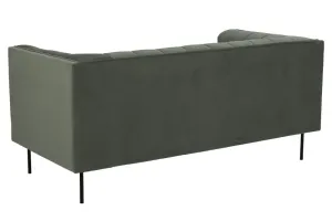 Design ülőgarnitúra Darcila 172 cm szürke-zöld