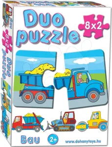 Dohány baby puzzle 2 részes 8 képpel Duo Munkagépek 638-4