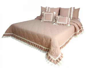 Vintage antik rózsaszín ágytakaró Szélesség: 200 cm | Hossz: 220 cm