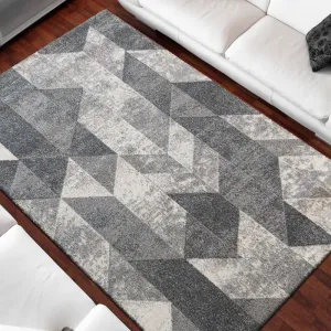 Szürke szőnyeg modern mintával Szélesség: 240 cm | Hossz: 330 cm