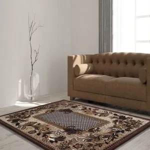 Minőségi barna szőnyeg a nappaliba Szélesség: 120 cm | Hossz: 170 cm #801770