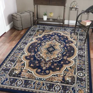 Vintage szőnyeg kék színben Szélesség: 120 cm | Hossz: 170 cm