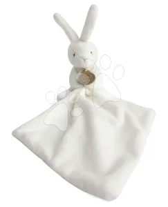 Plüss nyuszi dédelgetésre Bunny Flower Box Doudou et Compagnie fehér 10 cm ajándékcsomagolásban 0 hó-tól