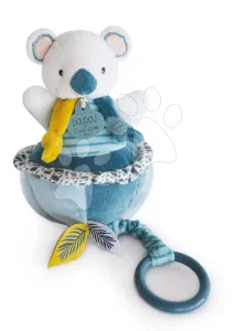 Plüss koala dallammal Yoca le Koala Music Box Doudou et Compagnie kék 20 cm ajándékcsomagolásban 0 hó-tól