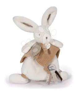 Plüss nyuszi Bunny Happy Wild Doudou et Compagnie barna 25 cm ajándékcsomagolásban 0 hó-tól