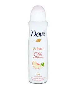 Dove Alumínium mentes dezodor Go Fresh Őszibarack és citrom illattal (Alu Free Deodorant) 150 ml