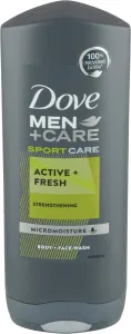 Dove Frissítő tusfürdő férfiaknak Sport Active Fresh Men + Care (Body and Face Wash) 400 ml