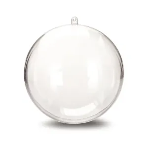 Akril gömb felakasztható / több méretben (műanyag kreatív kellékek)