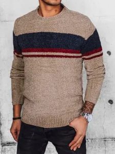 Egyedi bézs színű pulóver
