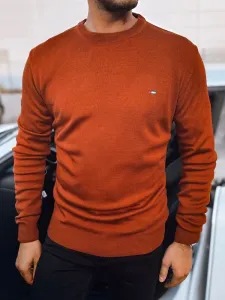 Tégla színű pulóver