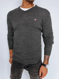 Trendi fekete férfi pulóver
