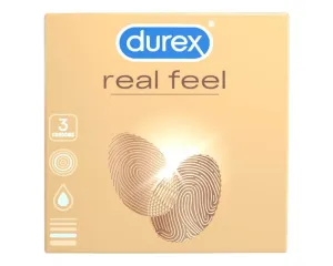 Durex Real Feel - latexmentes óvszer (3db) #318704