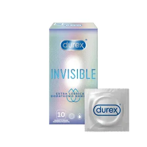 Durex Óvszer Invisible Extra Lubricated 3 db