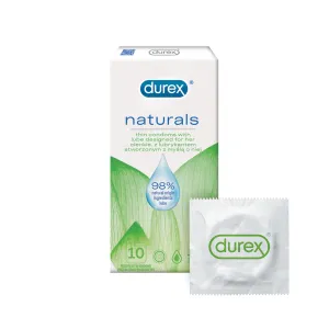 Durex Naturals – vékony óvszerek (10 db) + ajándék Primeros óvszerek