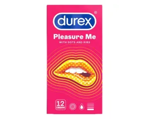 Durex Emoji PleasureMe - bordás-pontozott óvszer (12 db)