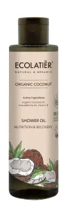 Kókuszos tusfürdő olaj - táplálja és megújítja a bőrt  - 250 ml - EcoLatier Organic