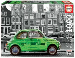 Educa puzzle Black&White Car in Amsterdam Educa 1000 darabos és fix ragasztó 18000
