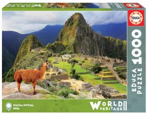 Educa puzzle Machu Picchu 1000 darabos és fix ragasztó 17999