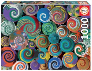 Puzzle Collage Andrea Tilk Educa 1000 darabos és Fix ragasztóval a csomagban 11 évtől