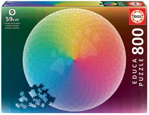 Puzzle Rainbow Round Educa 800 darabos és Fix ragasztó 11 évtől