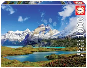 Puzzle Torres del Paine, Patagonia Educa 1000 darabos és Fix ragasztó