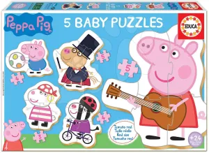 Puzzle legkisebbeknek Baby 5 Peppa Pig 2 Educa 24 hó-tól