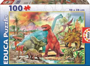 Puzzle gyerekeknek Junior Dinoszaurusz Educa 100 db 13179 színes