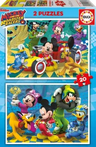 Educa gyermek puzzle Mickey Roadster Racers 2x20 darabos 17631