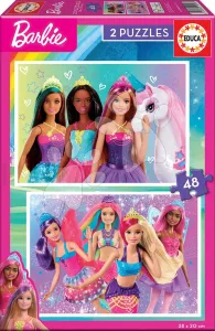 Puzzle Barbie Disney Educa 2x48 darabos