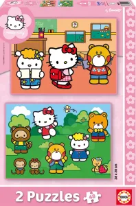 Puzzle gyerekeknek Hello Kitty Educa 2x48 db 14220 színes