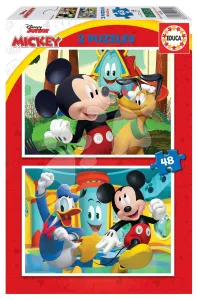 Puzzle Mickey Mouse Fun House Disney Educa 2x48 darabos
