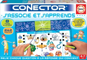 Oktatójáték Conector J'associe et J'apprends Educa francia 242 kérdés 4 - 7 éves korosztálynak