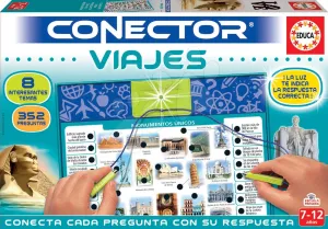 Társasjáték Conector Emlékművek és utazás Viajes Educa spanyol nyelvű 352 kérdés 7-12 éves korosztálynak