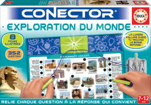 Társasjáték Conector Exploration Du Monde Educa francia 352 kérdés 7-12 éves korosztálynak