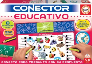 Társasjáték Conector Oktatás & Tanulás Educa spanyol nyelvű 352 kérdés 5-8 éves korosztálynak