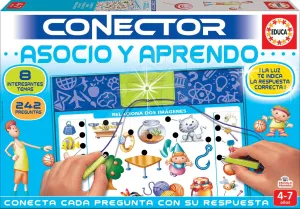 Társasjáték Conector Társítás & Tanulás Educa 242 kérdés spanyol nyelvű 4-7 éves korosztálynak