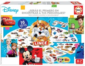 Társasjáték Le Lynx Disney Educa francia nyelvű, 70 ábrával 4 évtől