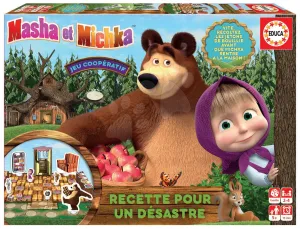 Társasjáték Mása és a medve Educa 5 évtől - francia nyelvű