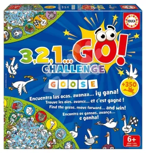 Társasjáték Találd meg a libákat 3,2,1... Go! Challenge Goose Educa 6 évtől angol spanyol
