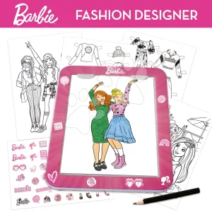 Kreatív alkotás táblagéppel Fashion Designer Barbie Educa Tervezd meg a babák divatkollekcióját 4 modell 5 évtől